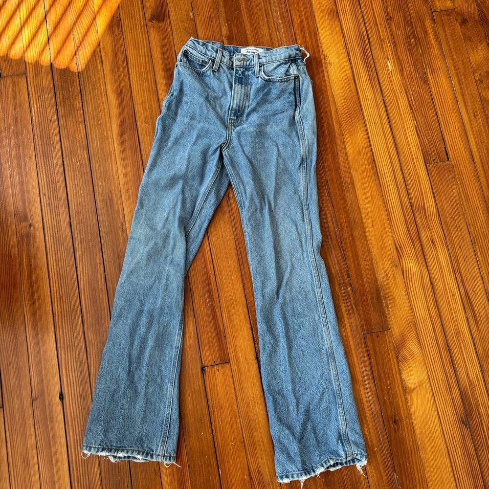 Reformation Georgia High Rise Flare Jeans Size 24 - Picture 5 of 10